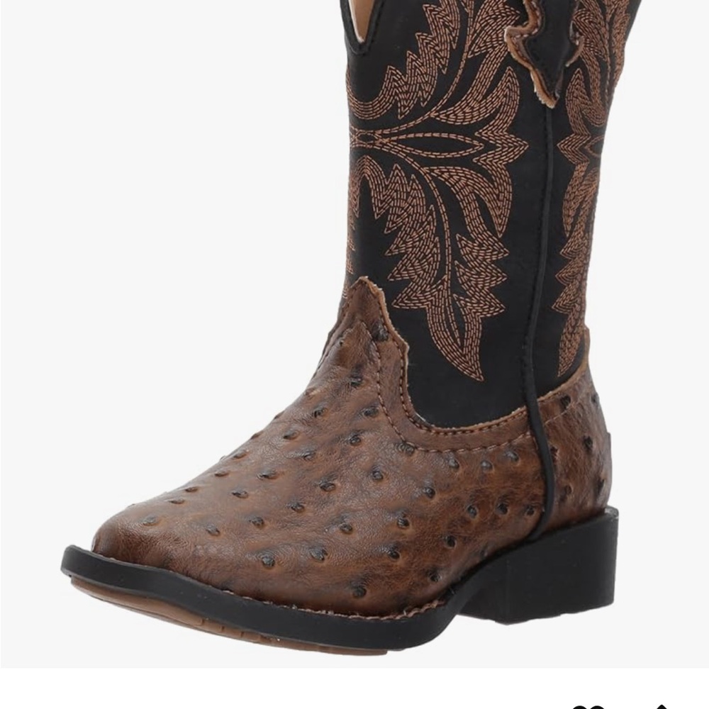 Roper Toddler Boots in Brown and Black